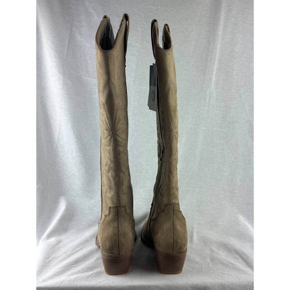 Wild Fable Tan Faux Suede Western Cowboy Tall Boots Women Size 8 NWT - Picture 4 of 5